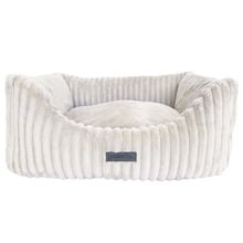 Velour Corduroy Bolstered Dog Bed